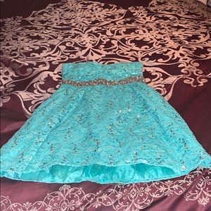 Fancy Turquoise & Silver Dress
